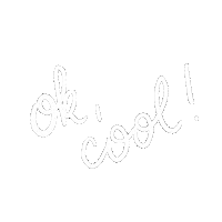 Lettering Ok Sticker