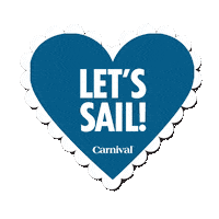 i love you heart Sticker by Carnival Cruise Line