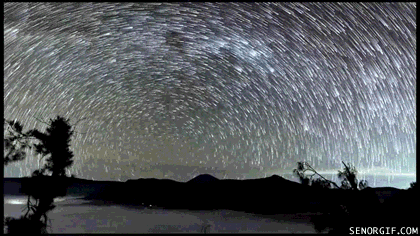 timelapse stars GIF by Cheezburger