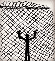 Break Down Barbed Wire GIF by Barbara Pozzi
