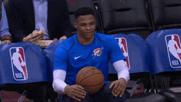 excited russell westbrook GIF by NBA
