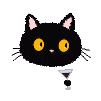 Black Cat Sticker