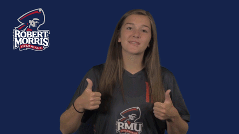 rmuathletics giphyupload rmu robert morris robert morris university GIF