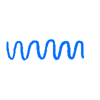 Bright Blue Illustration Sticker