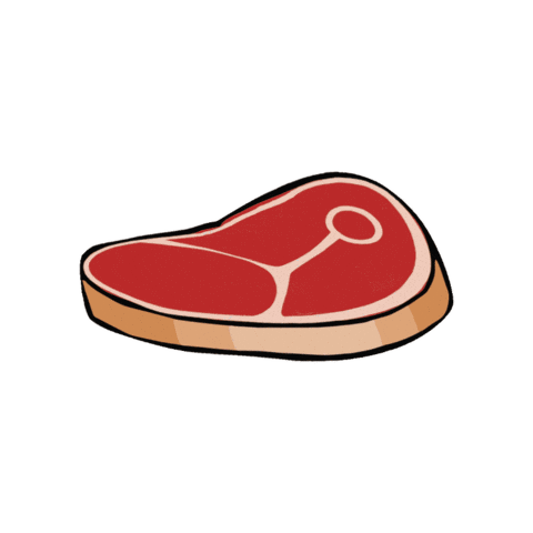 Meat Beef Sticker by getkobe