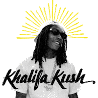 Kk Sticker by Khalifa Kush