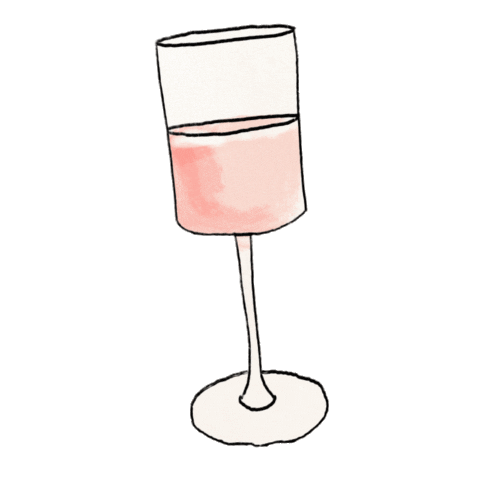 Cheers Rose Sticker by Sivan Ayla