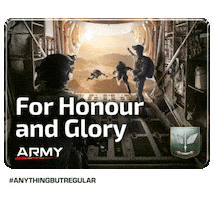 Glory Parachute Sticker by Our Singapore Army