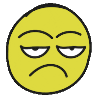 Angry White Eyes Sticker