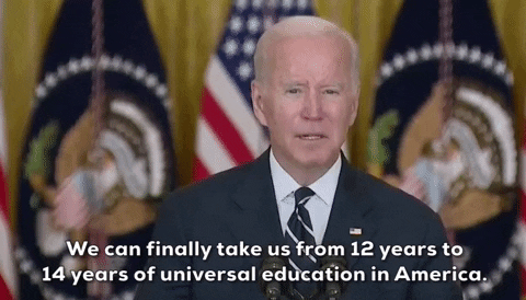 Joe Biden Education GIF by GIPHY News