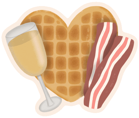 Valentines Day Breakfast Sticker by kynyoubelieveit