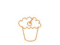 Cherry Cupcake Sticker