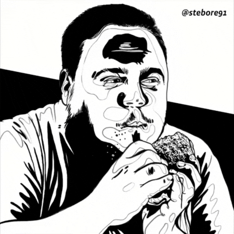 Comedy Eating GIF