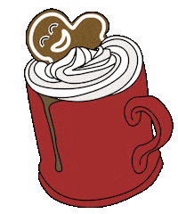 Hot Chocolate Christmas Vibes Sticker