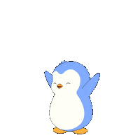 Excited Jump Sticker by Pudgy Penguins