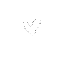 White Heart Love Sticker