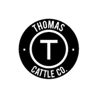 thomascattlecompany black and white cow t meat Sticker