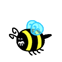 Flying Bumble Bee Sticker by Diono