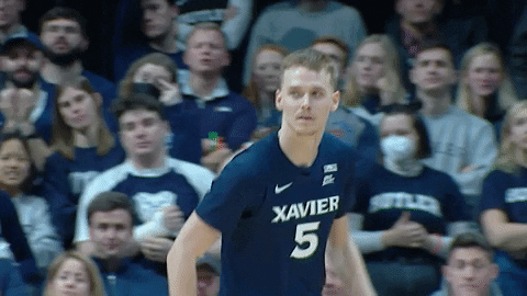 Happy March Madness GIF by Xavier Men's Basketball