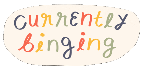 Watching Tv Show Sticker