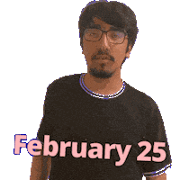 February 25 Sticker