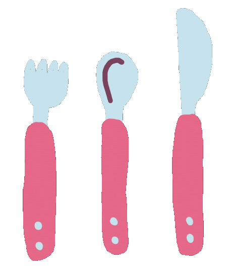 Knife Eat Sticker by Sara Maese