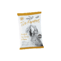 TwoFarmersCrisps handmade plasticfree crisps compostable Sticker
