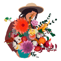 Fd Sticker by The Farmer's Daughter Flowers