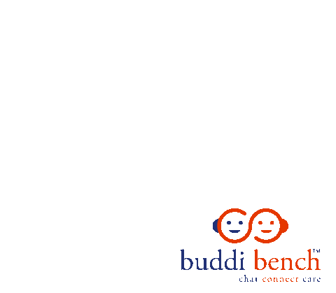 buddibench giphyupload chat care bench Sticker
