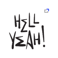 Hell Yeah Sticker by Vidazoo