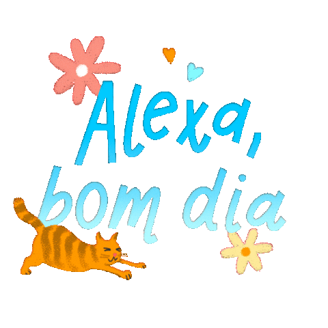 AlexaBrasil giphyupload cat dia dot Sticker