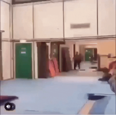 melchizedeklockwood coming in hot gymnastic fail jrslm dawgs247 GIF