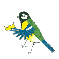 birdlife_cz blue yellow bird winner Sticker