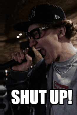 Bad Take Shut Up GIF by Jan Metternich