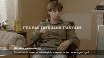 happy food hungry man eating GIF