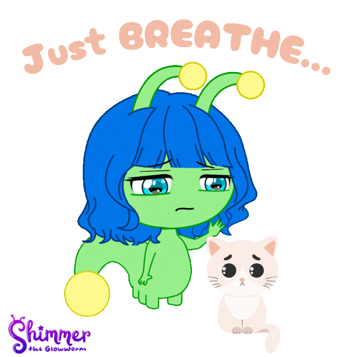 Sad Mental Health Sticker by ShimmertheGlowworm