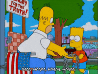 homer simpson chain GIF