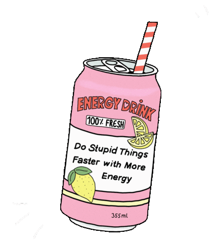 Energy Drink Summer Sticker