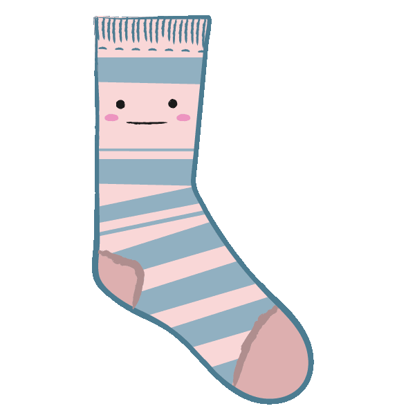 shake socks Sticker by dasherzallerliebste