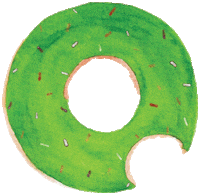 rubywly donut donuts doughnuts doughnut Sticker