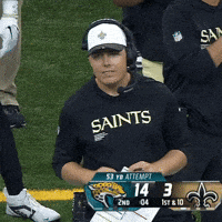 Football Laughing GIF by New Orleans Saints