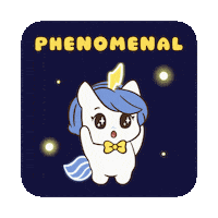 Next Level Wow Sticker by Brave Unicorn