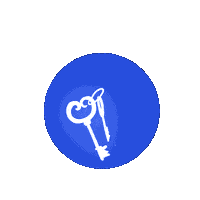 Keys Sticker by Manon Louart