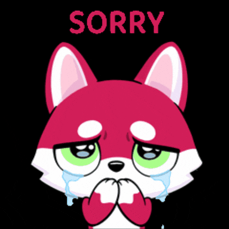 Sorry Chi Chi GIF by UpStudiosWorld