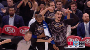 willy hernangomez dance GIF by NBA