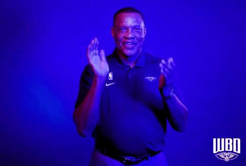 Alvin Gentry Clapping GIF by New Orleans Pelicans