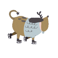 Pumpkin Deer Sticker by larisaandpumpkin