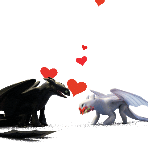 valentine's day heart Sticker by How To Train Your Dragon