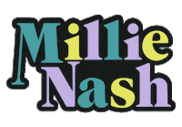 bymillienash logo sticker design instagram Sticker