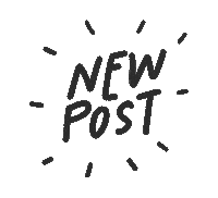 new post Sticker by aquarela